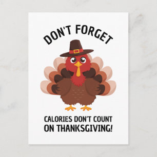 Cartes Pour Fêtes Annuelles Dinde de Thanksgiving Humour Drôle de Blague d'Aut