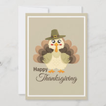 Dinde de Thanksgiving Simple Mignon Coloré Dessin