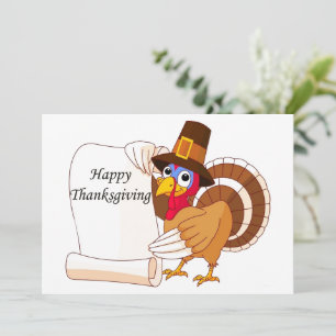 Cartes Pour Fêtes Annuelles Dinde du jour de l'Action de grâces