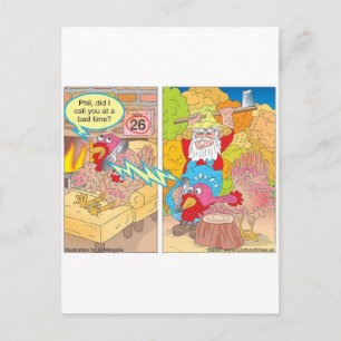 Cartes Pour Fêtes Annuelles Dindon de Thanksgiving en attente de dessin animé 