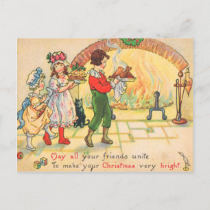 Cartes Pour Fêtes Annuelles Dîner de Noël