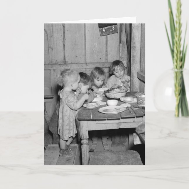 Cartes Pour Fêtes Annuelles Dîner de Noël 1936 (Devant)