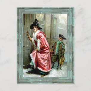 Cartes Pour Fêtes Annuelles Dîner de Noël victorien