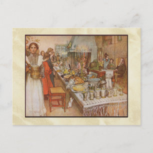 Cartes Pour Fêtes Annuelles Dîner de réveillon de Noël de Carl Larsson