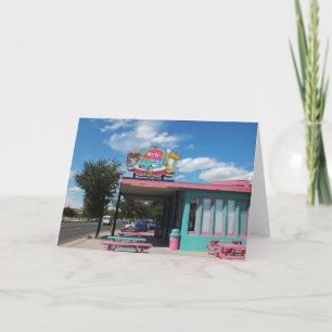 Cartes Pour Fêtes Annuelles Diner sur la Route 66 Seligman