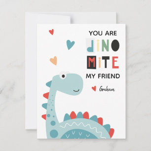 Cartes Pour Fêtes Annuelles Dinosaur Valentine