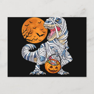Cartes Pour Fêtes Annuelles Dinosaure Halloween T rex Momie Citrouille