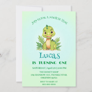 Cartes Pour Fêtes Annuelles Dinosaure sauvage zoo de la jungle Anniversaire ga