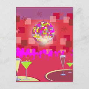 Cartes Pour Fêtes Annuelles Disco du Nouvel An