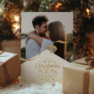 Cartes Pour Fêtes Annuelles Disposition de photo complète de Noël vertical