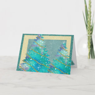 Cartes Pour Fêtes Annuelles Distinctive Glossy Lovely Christmas Card