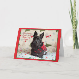 Cartes Pour Fêtes Annuelles Dites à Père Noël Paws que j'ai été bon