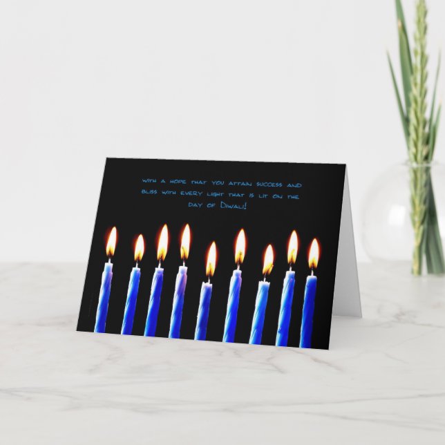 Cartes Pour Fêtes Annuelles Diwali 3 (Devant)