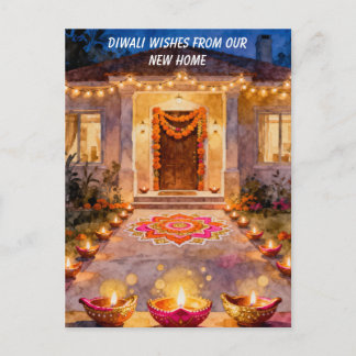 Cartes Pour Fêtes Annuelles Diwali New Home Wishes