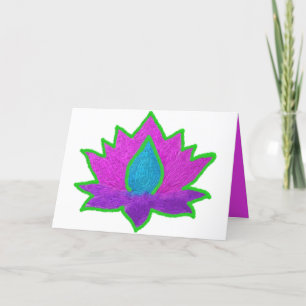 Cartes Pour Fêtes Annuelles Diwali parties scintillant lotus