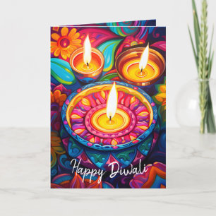 Cartes Pour Fêtes Annuelles Diwali Radiance : Une fusion des traditions