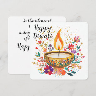 Cartes Pour Fêtes Annuelles Diya de la dévotion