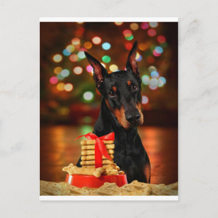 Cartes Pour Fêtes Annuelles Doberman