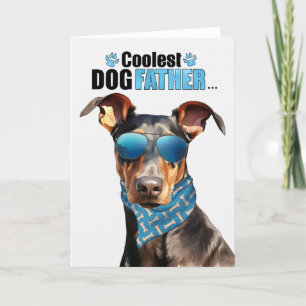 Cartes Pour Fêtes Annuelles Doberman Pinscher Chien Coolest Papa Fête des père