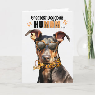 Cartes Pour Fêtes Annuelles Doberman Pinscher Chien Plus Grand HuMAMAN Fête de