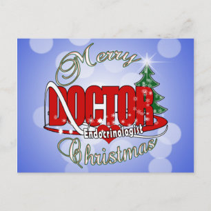 Cartes Pour Fêtes Annuelles DOCTEUR ENdocrinologue CHRISTMAS