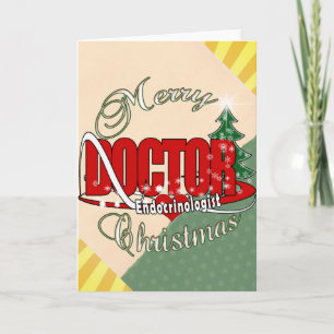 Cartes Pour Fêtes Annuelles DOCTEUR ENdocrinologue CHRISTMAS