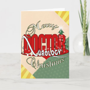 CARTES POUR FÊTES ANNUELLES DOCTOR UROLOGY UROLOGUE DE CHRISTMAS