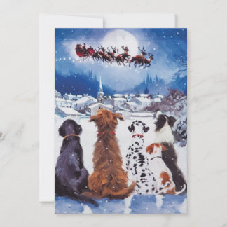 Cartes Pour Fêtes Annuelles Dog, Christmas, Dogs, Rescue Dogs, Holiday, santa,