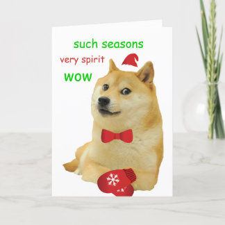 Cartes Pour Fêtes Annuelles Doge Funny Meme