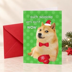 Cartes Pour Fêtes Annuelles Doge Funny Meme