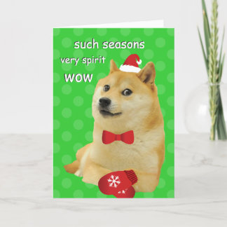 Cartes Pour Fêtes Annuelles Doge Funny Meme
