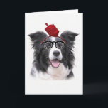 Cartes Pour Fêtes Annuelles Dogs~Original Ditzy saluant le colley de<br><div class="desc">Dogs~Original Ditzy Card~Border de salutation Collie~Hanukkah</div>