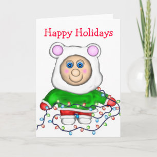 Cartes Pour Fêtes Annuelles Doigt de vacances, bonnes fêtes