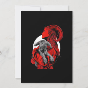 Cartes Pour Fêtes Annuelles Don de chèvre Satan