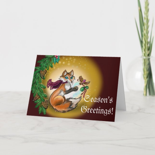Cartes Pour Fêtes Annuelles Don Fox Holiday (Devant)