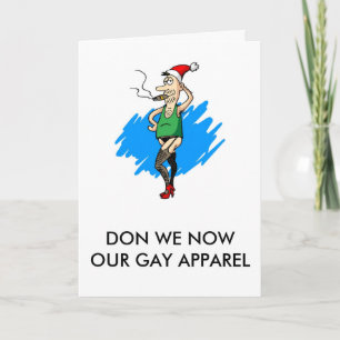 Cartes Pour Fêtes Annuelles Don Nous Maintenant Notre Vêtement Gay