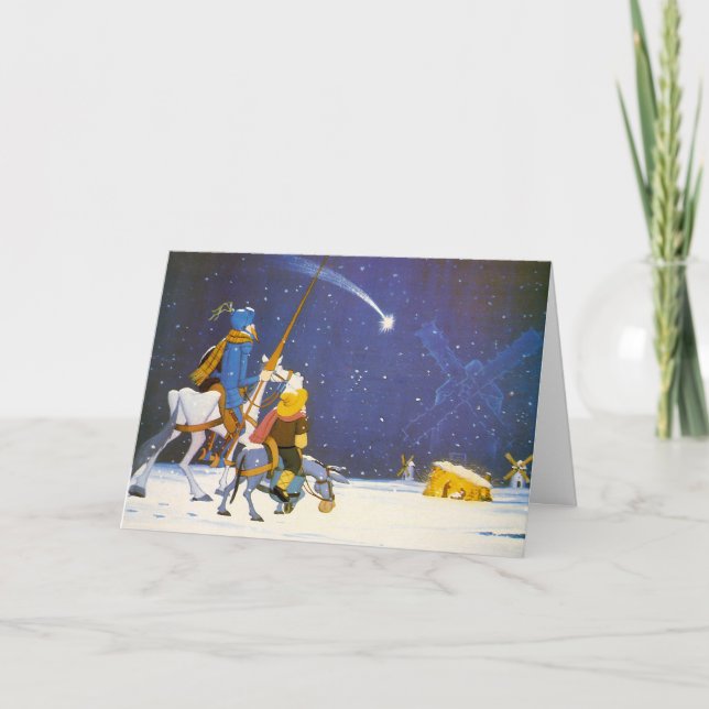 Cartes Pour Fêtes Annuelles DON QUIJOTE - ¡ Feliz Navidad !  - Tarjeta Navidad (Devant)