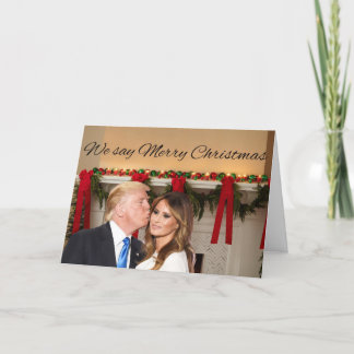 Cartes Pour Fêtes Annuelles Donald et Melania : On dit Joyeux Noël !