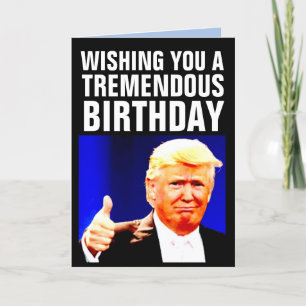 CARTES POUR FÊTES ANNUELLES DONALD TRUMP ANNIVERSAIRE BIGLY GREETING CARDS