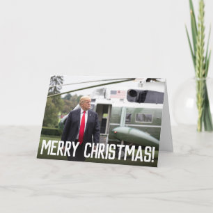 Cartes Pour Fêtes Annuelles Donald Trump Force Joyeux voeux de Noël