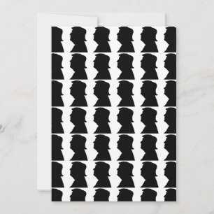 Cartes Pour Fêtes Annuelles Donald Trump silhouette populaire