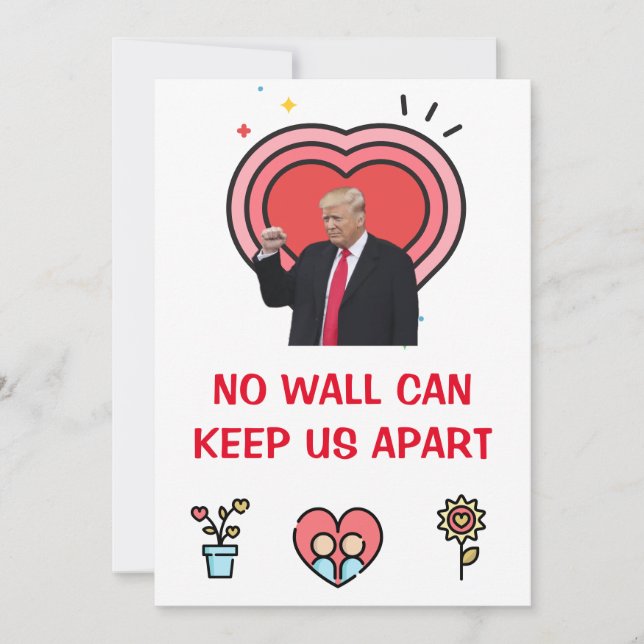 Cartes Pour Fêtes Annuelles donald trump valentines jour FUNNY Holiday Card (Devant)