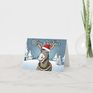 Cartes Pour Fêtes Annuelles Donkeys Joyeux Noël