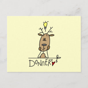 Cartes Pour Fêtes Annuelles Donner Reindeer T-shirts et cadeaux de Noël