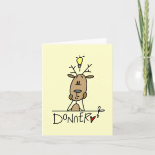 Cartes Pour Fêtes Annuelles Donner Reindeer T-shirts et cadeaux de Noël