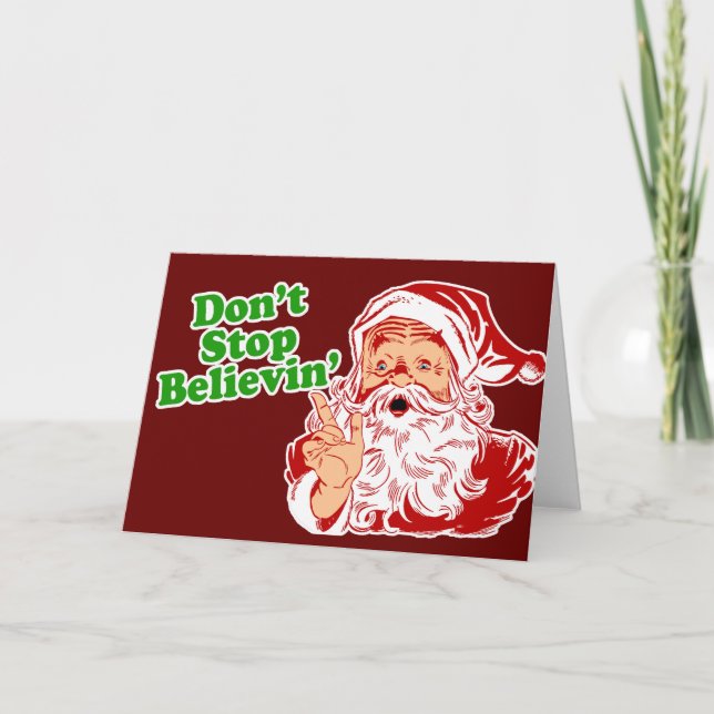 Cartes Pour Fêtes Annuelles Don't Stop (Devant)