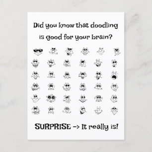 Cartes Pour Fêtes Annuelles Doodle Art