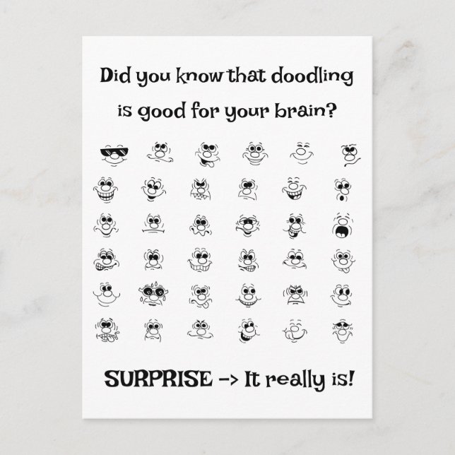 Cartes Pour Fêtes Annuelles Doodle Art (Devant)