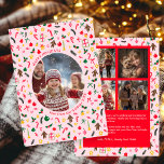 Cartes Pour Fêtes Annuelles Doodle Whimsical Christmas Custom 5 Photo Collage<br><div class="desc">Carte parfaite pour un accueil de vacances amusant! L'art fait main pour vous ! ENTIÈREMENT PERSONNALISABLE ! Cliquez sur "Personnaliser" ci-dessus pour modifier le texte à l'avant et à l'arrière et ajouter vos propres photos à l'avant et à l'arrière. Cliquez sur "modifier à l'aide de l'outil de conception" pour ajuster...</div>
