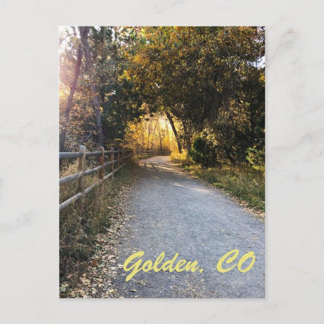 Cartes Pour Fêtes Annuelles D'or. Colorado (Devant)